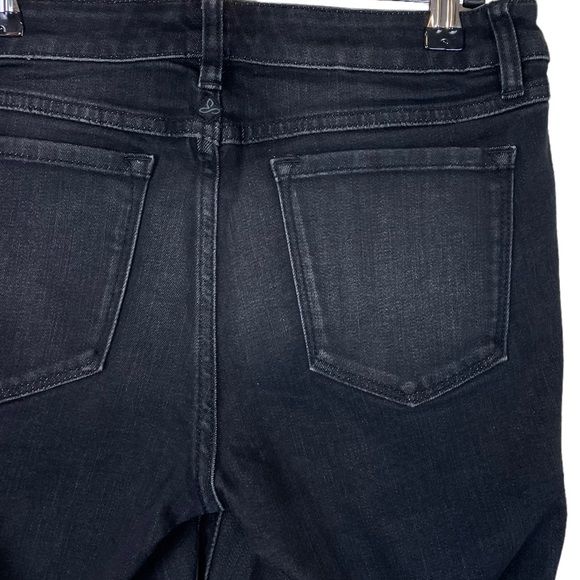 Prana Organic Cotton Geneva Short Inseam Ankle Cropped Size 6 Denim Black/Gray - Picture 10 of 16